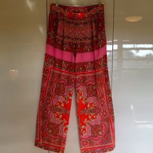 Pink Paisley Palazzo Pants